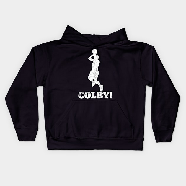 Colby Basketball Shot Kids Hoodie by Swagazon